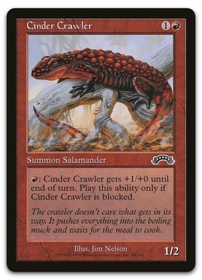 Cinder Crawler #80 (NM) Exodus EXO Magic MTG