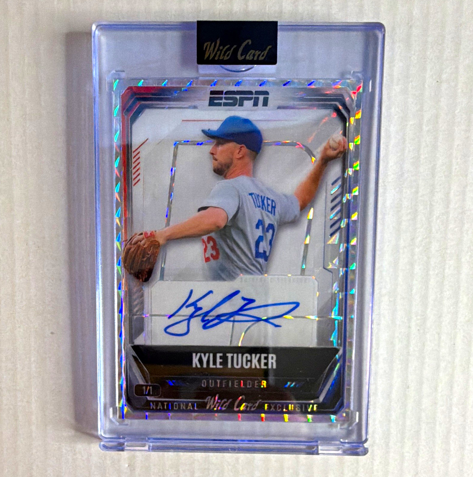 2026 Wild Card ESPN National Exclusive Kyle Tucker Autograph 1/1