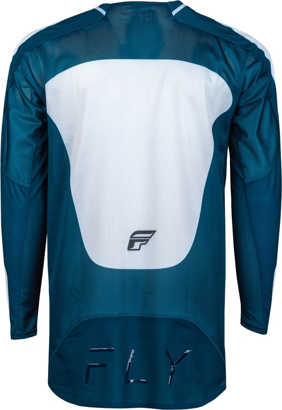 Maillot FLY RACING Evolution DST ventilé bleu blanc avec technologie de flexibilité durable - 3