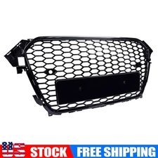 For 2013-2015 Audi A4 B8 Front Bumper Honeycomb Grille Mesh RS4 Style Black