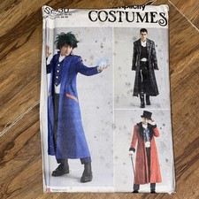9630 SIMPLICITY COSTUME: 3 COATS Mens Sz AA 34-42 NEW