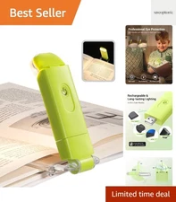 USB Rechargeable Book Reading Light with Clip, LED Clip on Book Light for Rea...