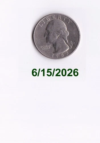 1983-P Washington Quarter — photo from the most recent tracked eBay sale