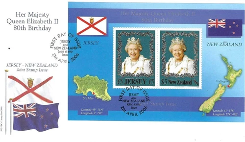 Jersey Comm/FDC -  HM Queen Elizabeth II 80th Birthday - 2006 - (JES283)