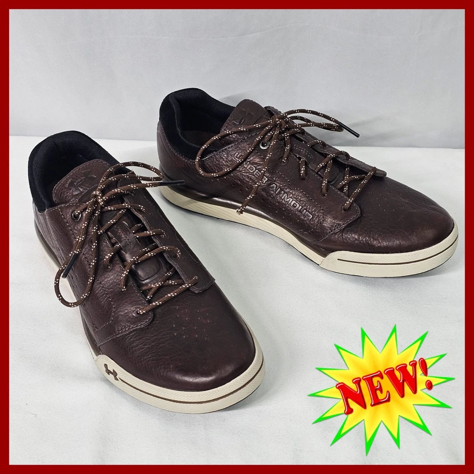 Tênis Under Armour Couro Top Baixo Casual Marrom com Cadarço Tamanho 7 Masculino - Imagem 2 de 4