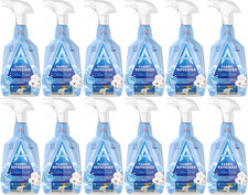 12x Astonish Fabric Refresher Spray Clothes Carpet Curtains 750ml - Cotton Fresh 3.33 per litre
