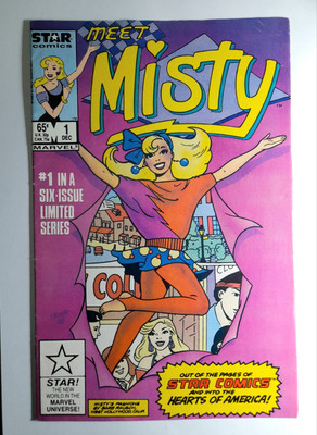 Misty 1 VF 1985.Trina Robbins cover.First Print.Marvel comics/Star comics
