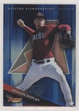2015 Bowman's Best Top Prospects Blue Refractor 88/150 Braden Shipley #TP-17 fm0