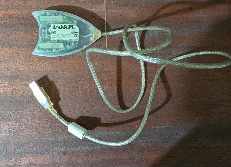 Vintage I-Jam JS-50U USB to CF Memory Card Reader Blue Apple iMac + Card 8mb
