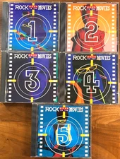 ROCK GOES TO THE MOVIES, VOLS 1- 5, CD 1990, EXTREMELY RARE TRACKS