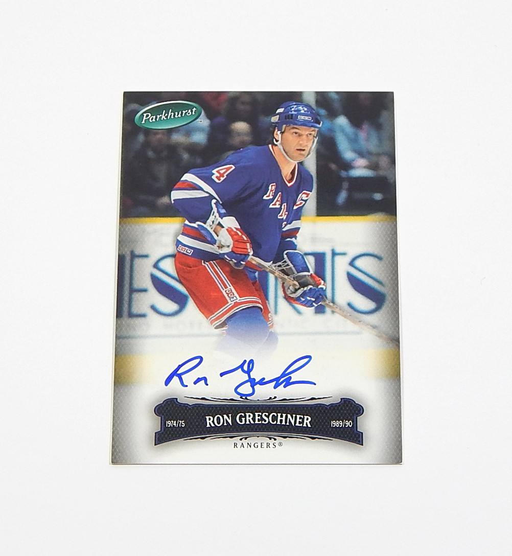 2006-07 Parkhurst Autographs Ron Greschner #18 On Card Auto