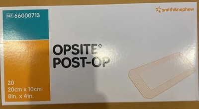 80 Stück OPSITE POST-OP 20x10cm Pflaster wasserfest PZN 01447482  