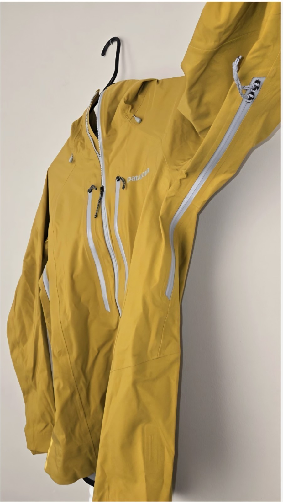NEW! Patagonia Stormstride Women's Sm Cosmic Gold Jacket RECCO Alert =$195 Sale image 5