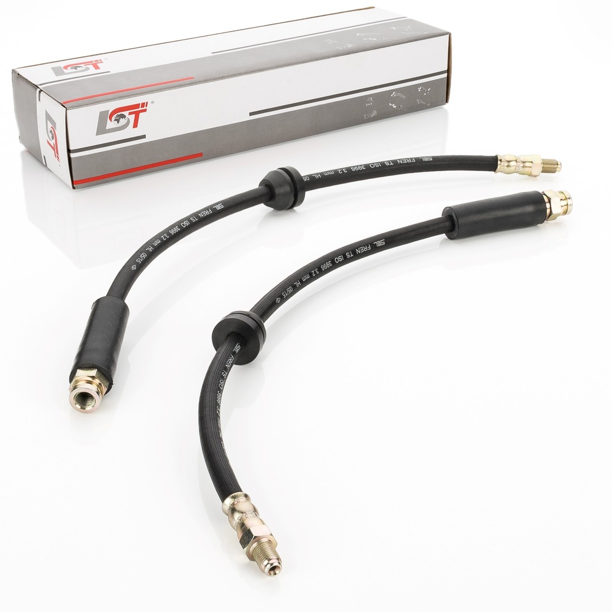 2x Brake Hose Brake Line for Lancia Delta I 831AB0 Rear Axle - 475 mm New