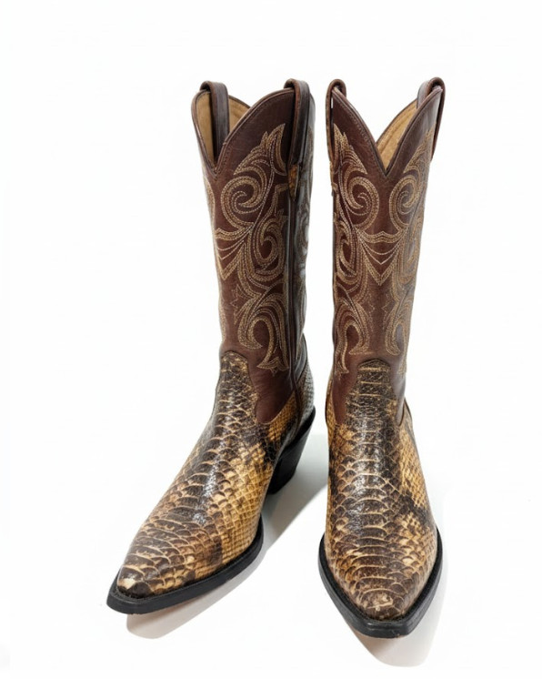 Durango Western Cowboy Boots  python snake Size 8… - image 1