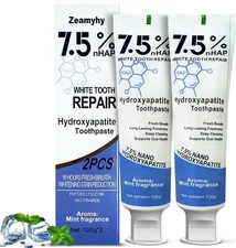 7.5% Hydroxyapatite Toothpaste for Advanced Enamel Protection, Mint, 4.23 Oz