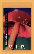 Ministry 1996 Sphinc Tour VIP Laminated Backstage Pass