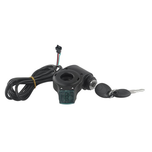 E Bike Scooter Thumb Throttle Lock with Key and Accurate Voltage Display - Picture 2 of 24