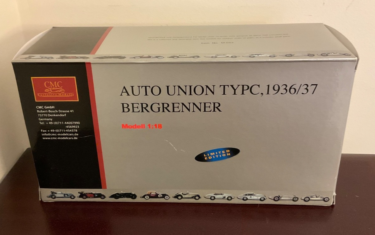 ミニカー CMC 1/18 Auto Union Typ C BERGRENNER CMC Auto Union Type C 1936/37 Bergrenner M-053 1 18 for sale