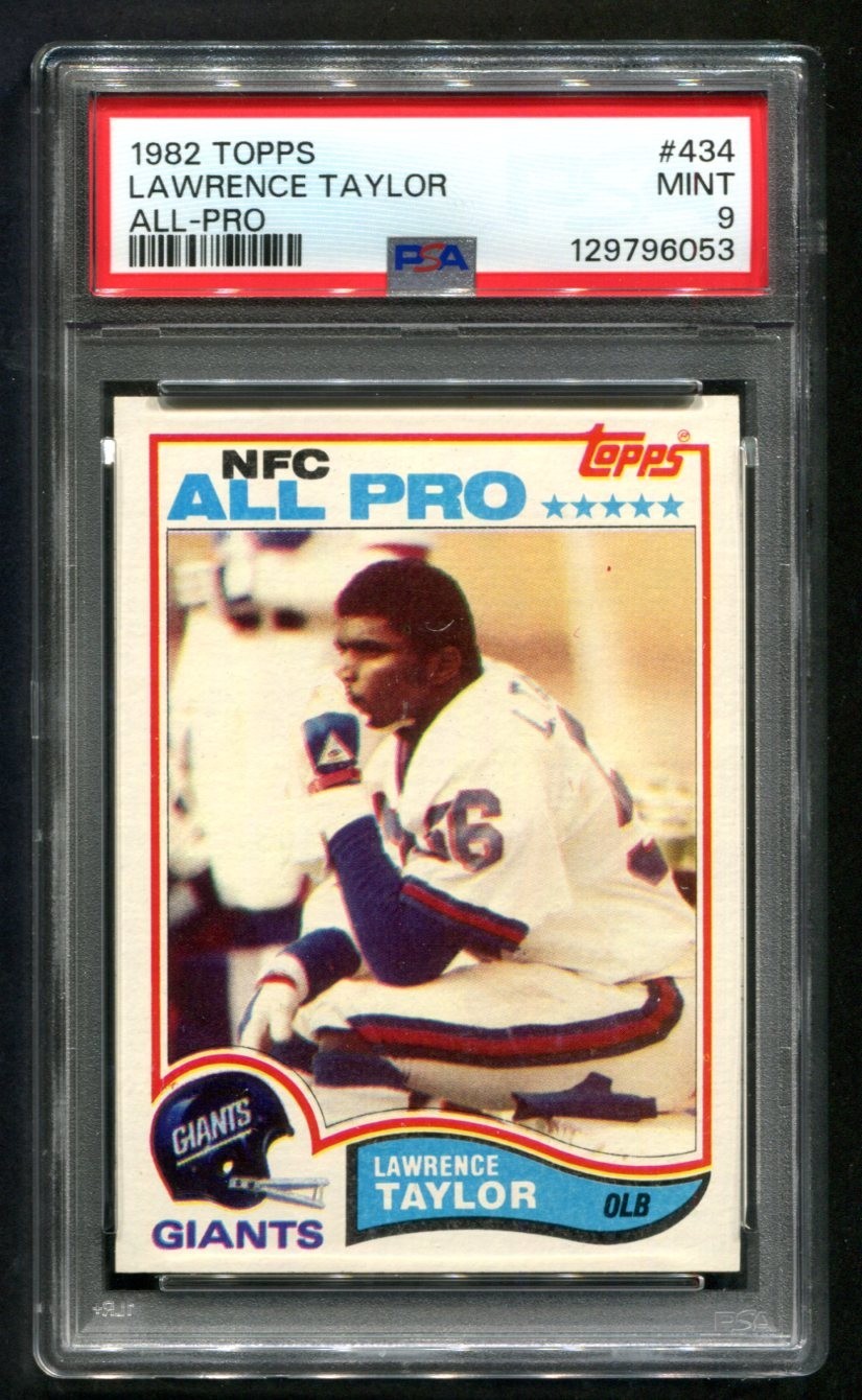 1982 Topps Lawrence Taylor RC #434 PSA 9 MINT HOF CENTERED BEAUTY
