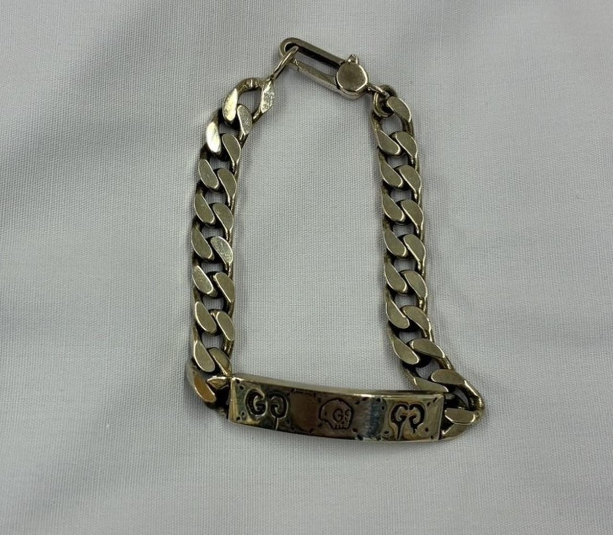 GUCCI ブレスレット スカル Skull Silver Bracelet by GUCCI - Model Number Included | eBay