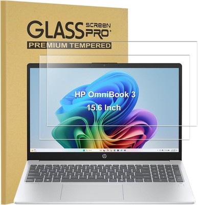 HP Laptop 15.6'' Tempered Glass Screen Protector for HP 250/255 G10, OmniBook 3,