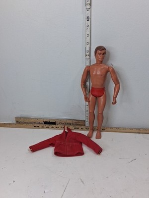 1975 Vintage Six Million Dollar Man Action Figure  Kenner 13 Inches WShirt TD27D