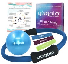 Pilates Ring and Ball Set with 3 Resistance Bands - Pilates Equipme... Fast Ship