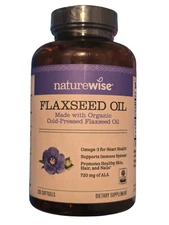 Flaxseed Oil 1200 mg Omega 3 6 9 for Heart Health – 120 Softgels EXP: 08/26