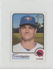 2022 Topps Heritage High Number 1973 Topps Oversized Matt Chapman #OB-MC 5n0