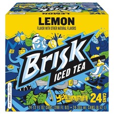 Brisk Iced Tea, Lemon, 24 Count, 12 Fl Oz Each