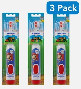 Brosse à Spinbrush Super Mario Kids Brosse électrique, douce, nouvelle marque OF 3🎈