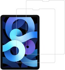 2 Pack Tempered Glass Screen Protector for iPad Air 4 5, Anti Scratch