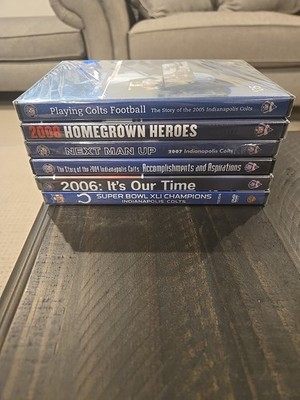 Indianapolis Colts DVD Collection Of 6. NEW! SEALED!