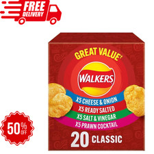 Walkers Classic Variety Multipack Crisps Box 20x25g