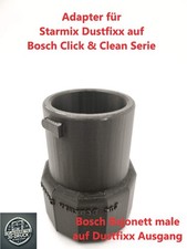 Adapter Starmix Dustfixx auf Bosch GAS Click & Clean System - Zyklon Ausgang