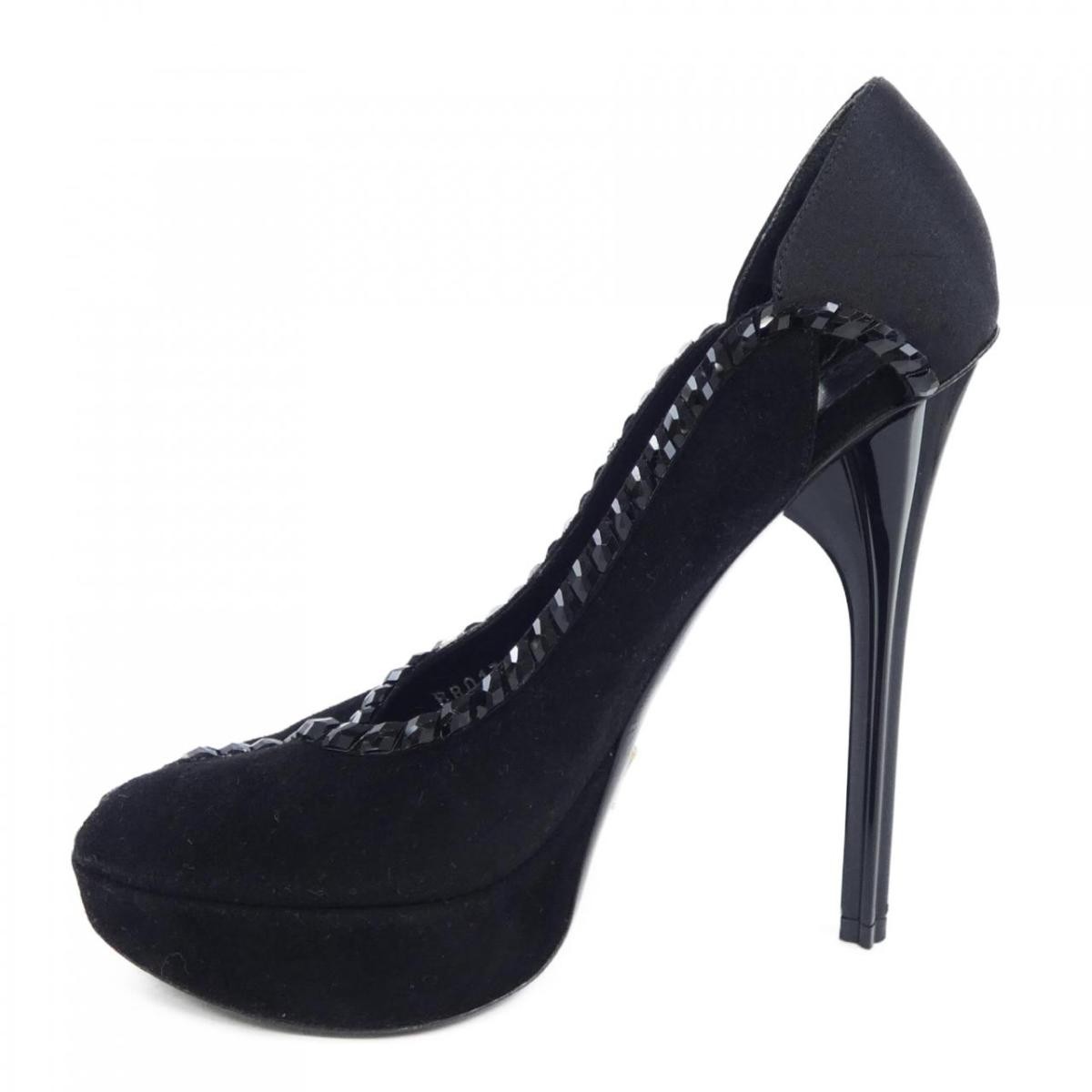 Louis Vuitton Shoes Pumps Heel EU 36.5 US 6.5 Black Authentic thumbnail 11