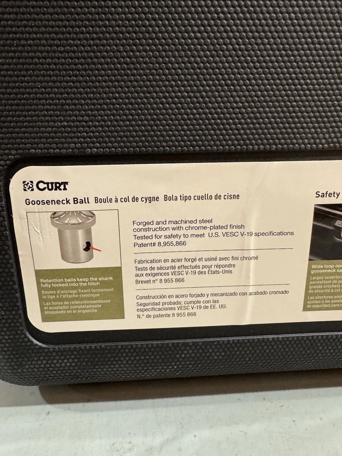 CURT 60618 Puck System Gooseneck Ball & Safety Chain Anchor Kit Brand New 6