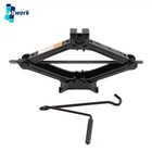2 Ton Scissor Jack Car Van Wind Up Tyre Lift Black W/Chrome Crank Handle