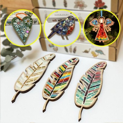 Helle Feder Zum Selbermachen Mosaik Kit Buntglas Mosaik Kunst Freundin