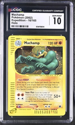 Machamp graded CGC 10 for sale on eBay