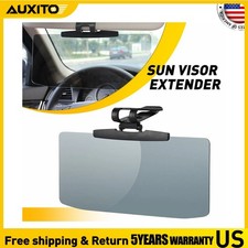 Universal Car Sun Visor Extender Anti Glare Extension Shade Adjustable Gray NEW