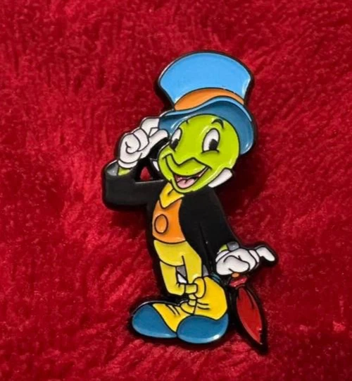 JIMINY CRICKET enamel pin - Pinocchio cartoon character - FREE SHIPPING