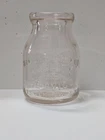Hygienic Dairy Co Vintage Half Pint Glass Milk Bottle Circa 1920 - Pink