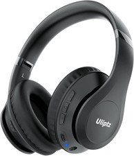Uliptz Wireless Bluetooth Headphones, 65H Playtime, 6 EQ Sound Modes, Hifi Stere