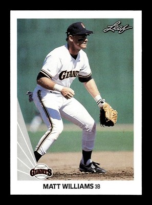 MATT WILLIAMS   1990 Leaf Baseball #94 San Francisco Giants