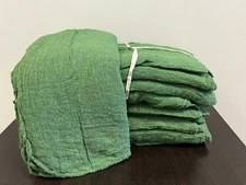 2500 PIECES NEW GREEN INDUSTRIAL SHOP RAGS CLEANING TOWELS