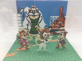 Chip and Dale Gadget Rescue Rangers for the NES Shadow Box Diorama Cube Nintendo