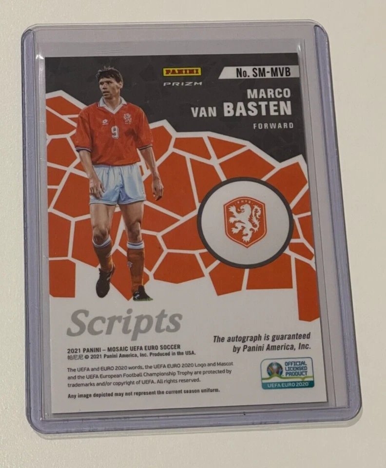 Panini 20-21 Mosaico UEFA Eurocopa Fútbol Auto Países Bajos Marco van Basten Foto 2 de 2