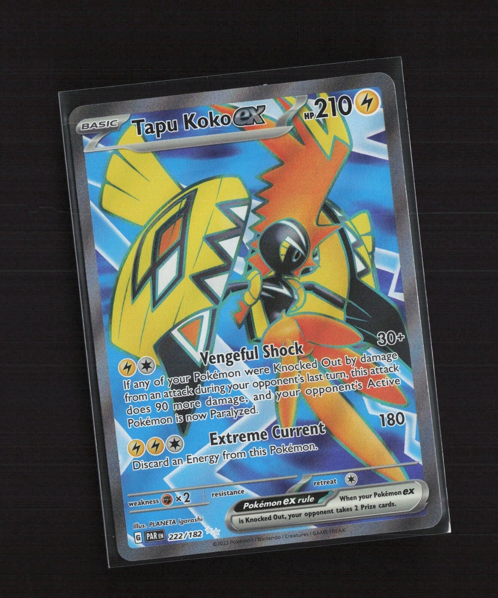 Tapu Koko ex 222/182 Paradox Rift Full Art Holo Ultra Rare Pokemon Card |  eBay